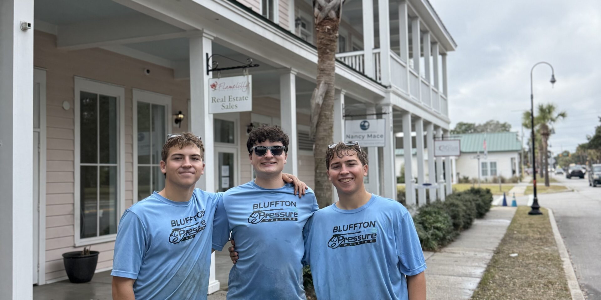 My sons and nephew just getting done on a big job!